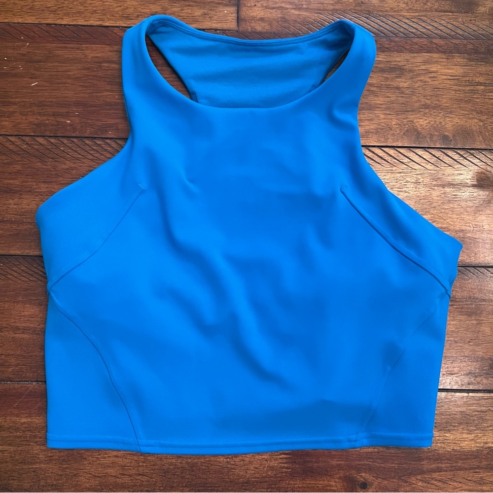 Wunder Train Racer Back Tank top Poolside Blue Size 10
